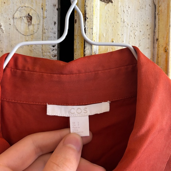 COS Rust Button-Up Shirt - Picture 2 of 5